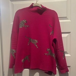 Pink Cheetah Sweater